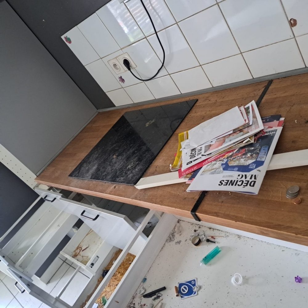 Photo 4 avant le nettoyage d'un logement squatté par purity