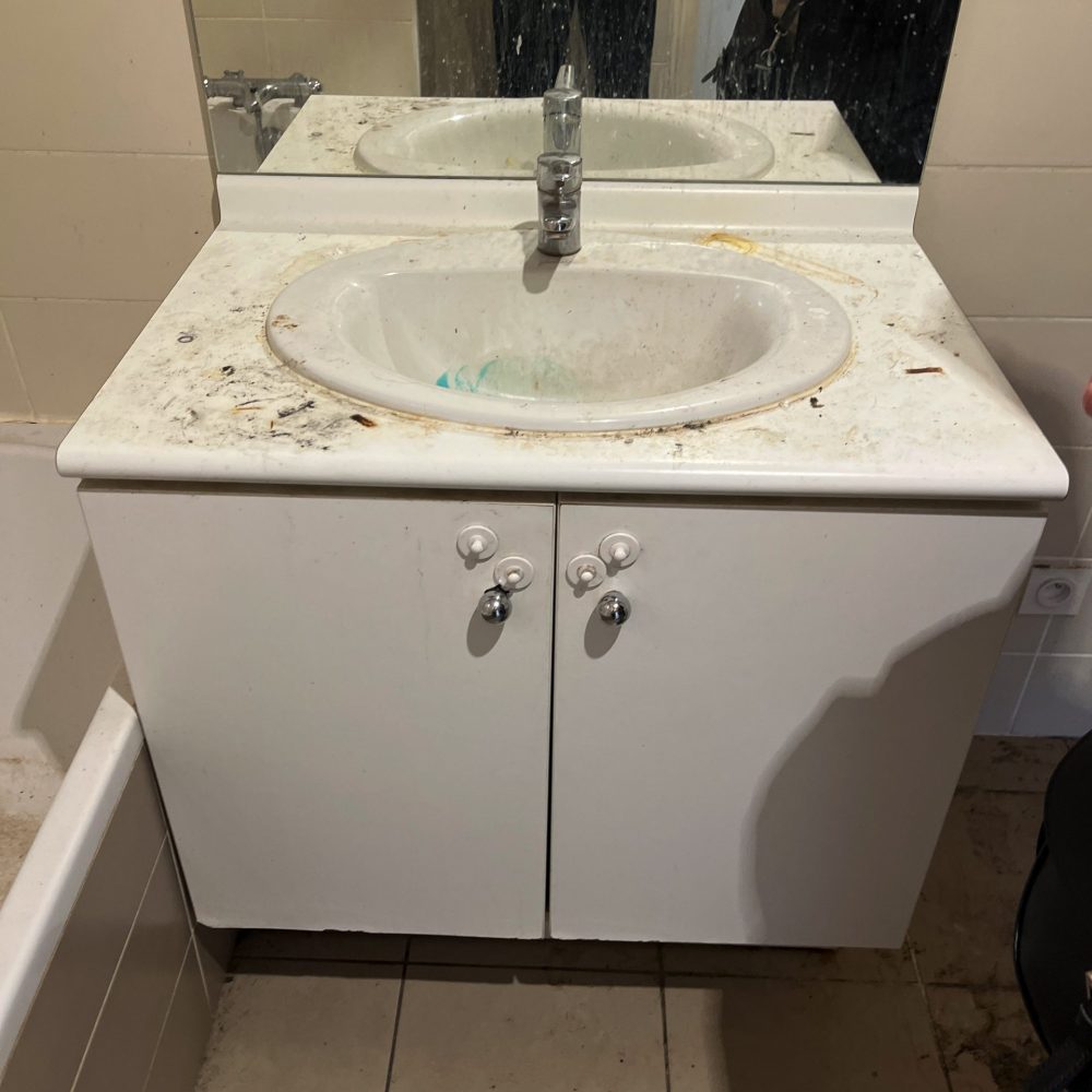 Photo 6 avant le nettoyage d'un logement squatté par purity